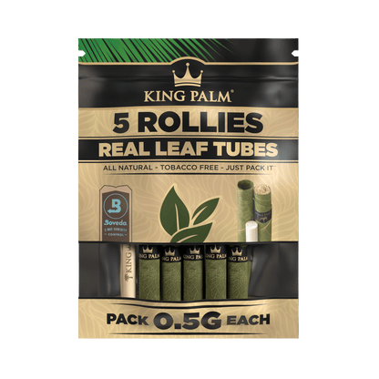 King Palm - 5 Rollie Size Natural Rolls