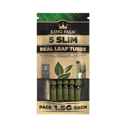 King Palm - 5 Slim Size Natural Rolls