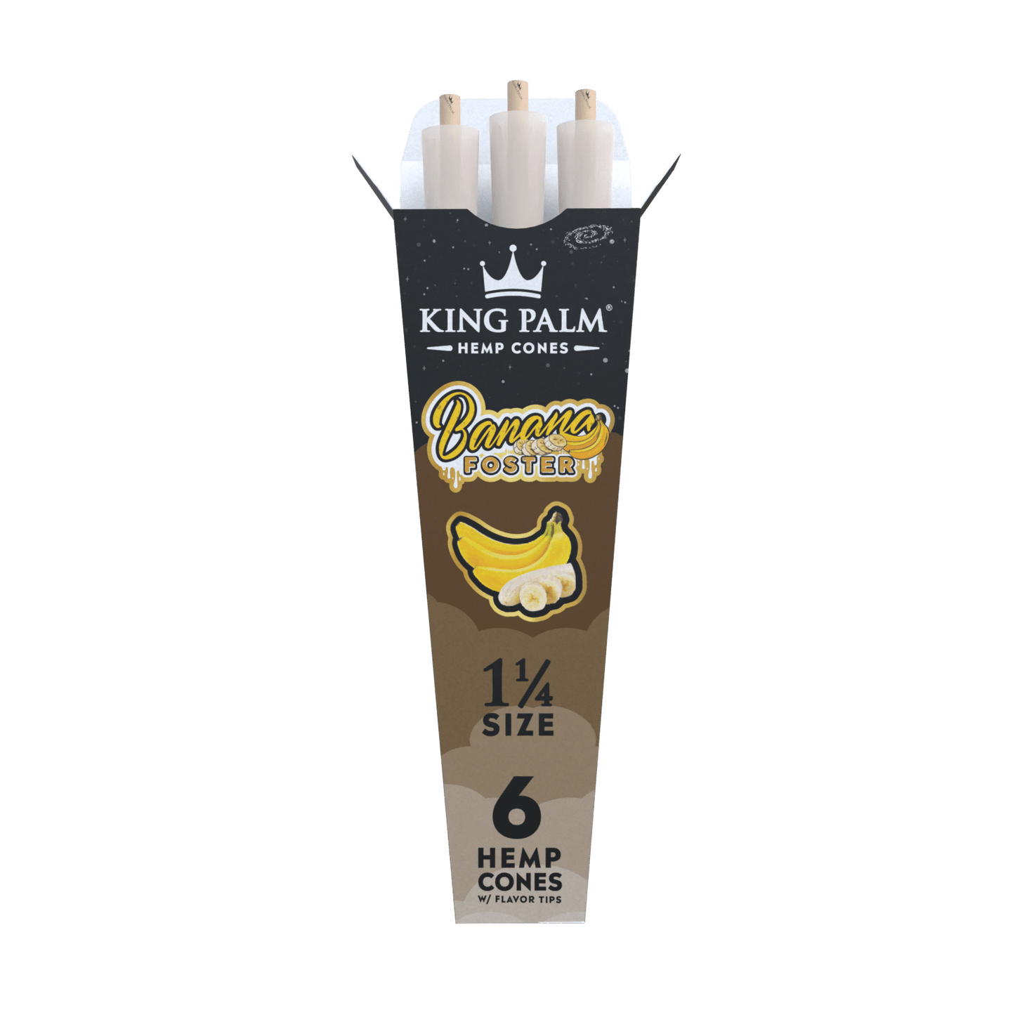 King Palm - 6 Hemp Cones – 1 1/4 Size