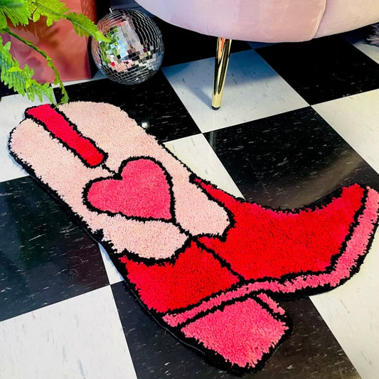 Burning Love - Cowboy Boot Rug