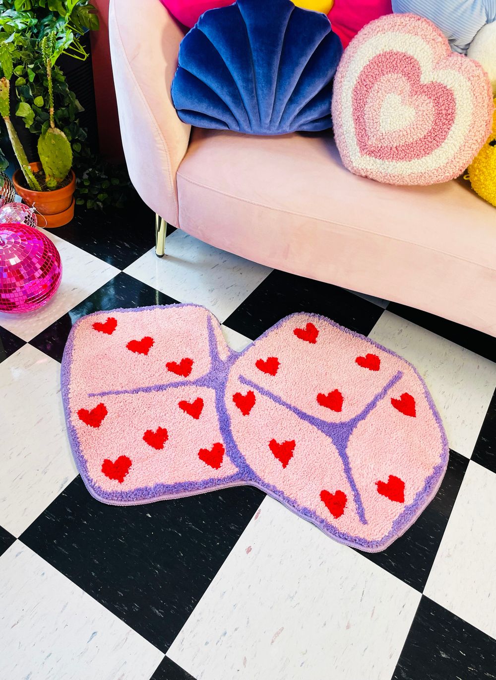 Burning Love - Dice Rug