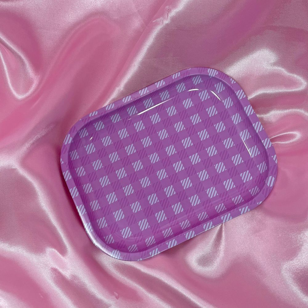 Burning Love - Gingham Rolling Tray