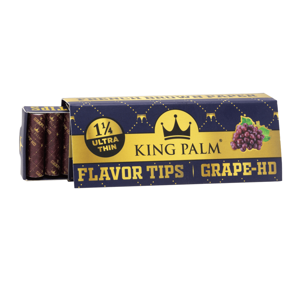 King Palm - French Brown Rolling Papers - Grape HD