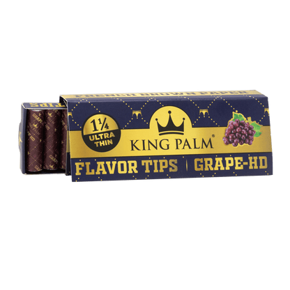 King Palm - French Brown Rolling Papers - Grape HD