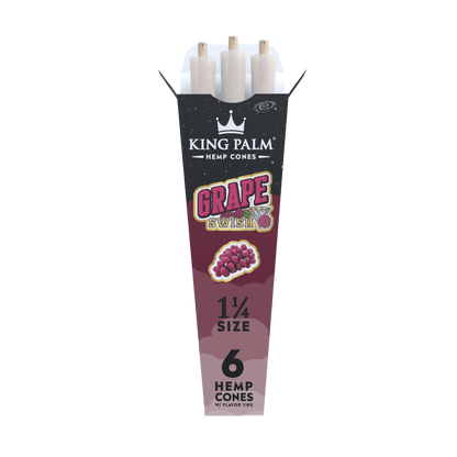 King Palm - 6 Hemp Cones – 1 1/4 Size