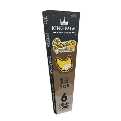 King Palm - 6 Hemp Cones – 1 1/4 Size