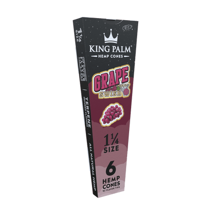 King Palm - 6 Hemp Cones – 1 1/4 Size