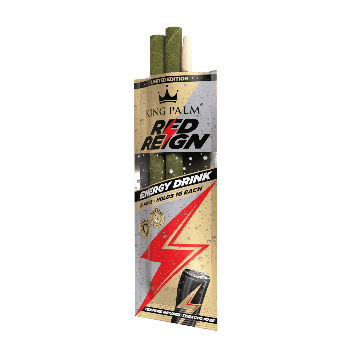 King Palm - Red Reign Flavoured Mini Rolls (Energy Drink)